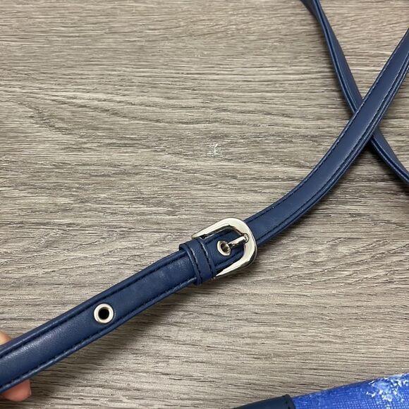 Sharif 1827 Watercolor Poppy Crossbody Bag Floral Print Like New - Picture 9 of 9